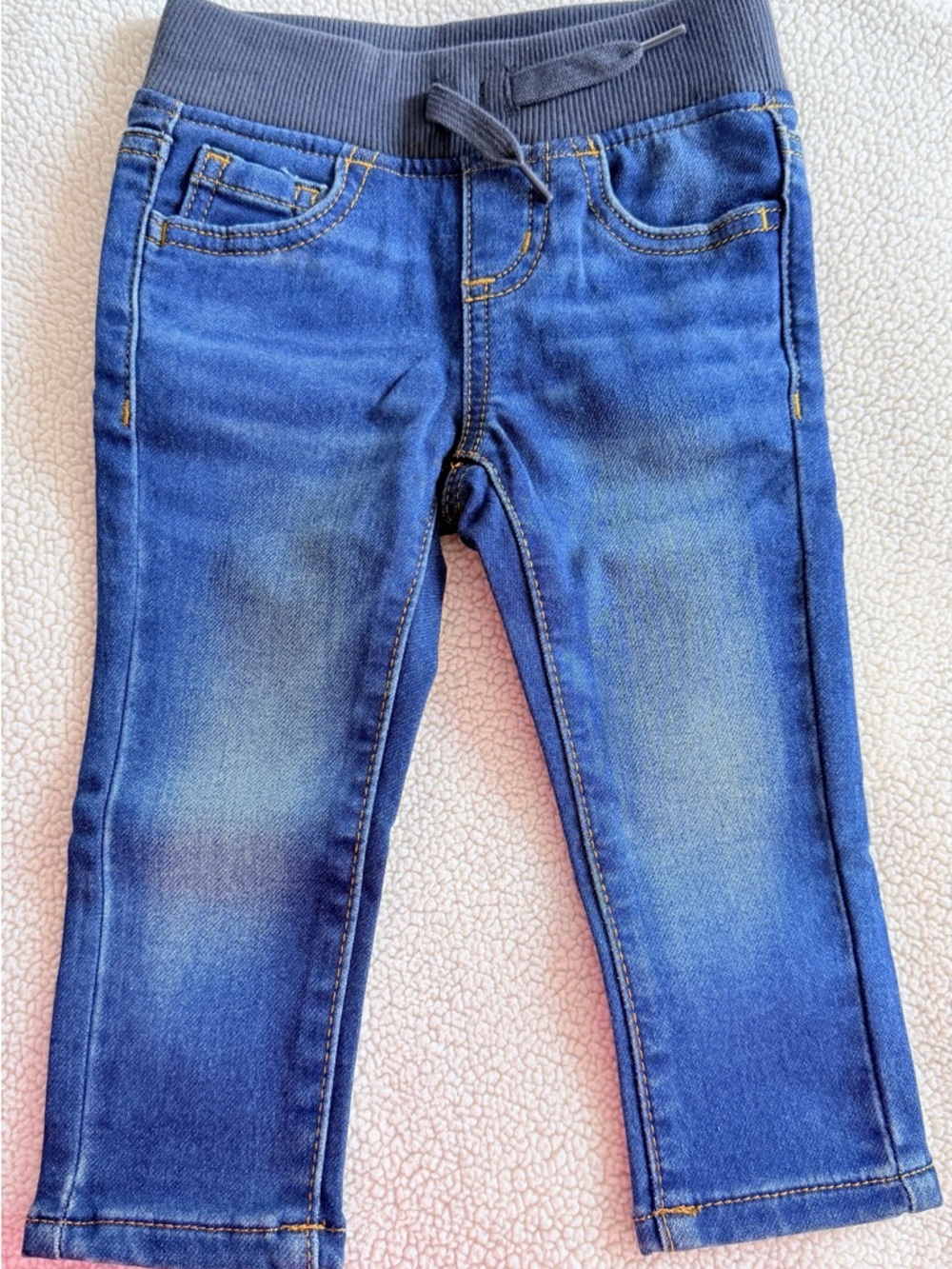 wonder nation Boys Blue Pull-On Skinny Jeans